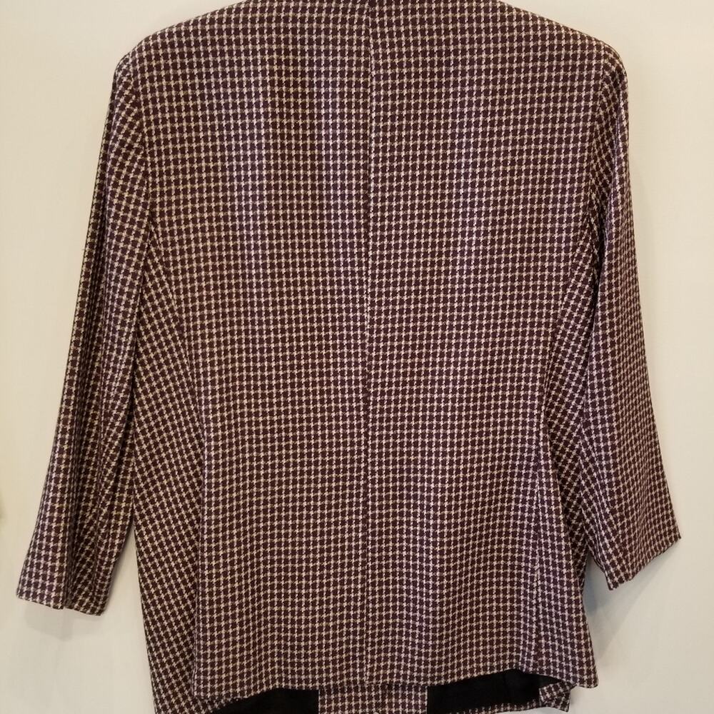 Suit Co. Purple Vintage 90s 2 pc. Suit Blazer - Picture 10 of 12